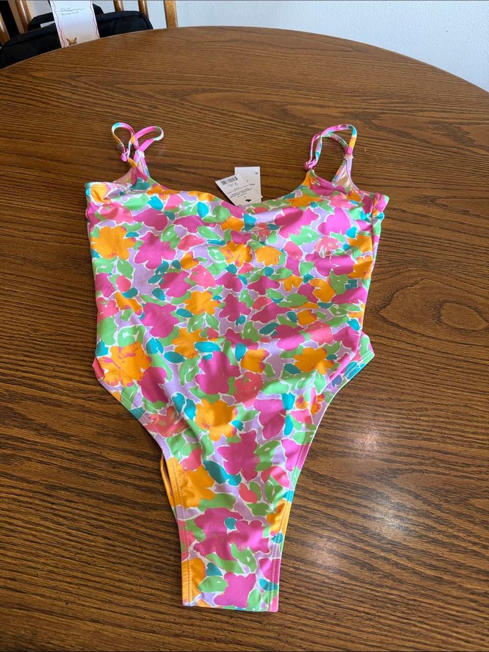Cotton On Floral One-Piece Swimsuit in Pink, Yellow, Green, Blue